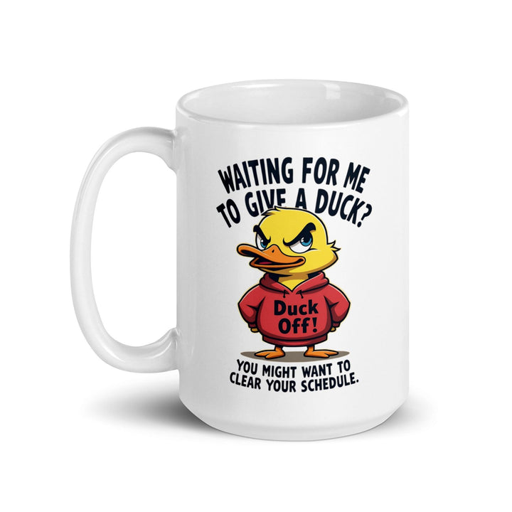 Funny Duck White Glossy Mug - Briadanna