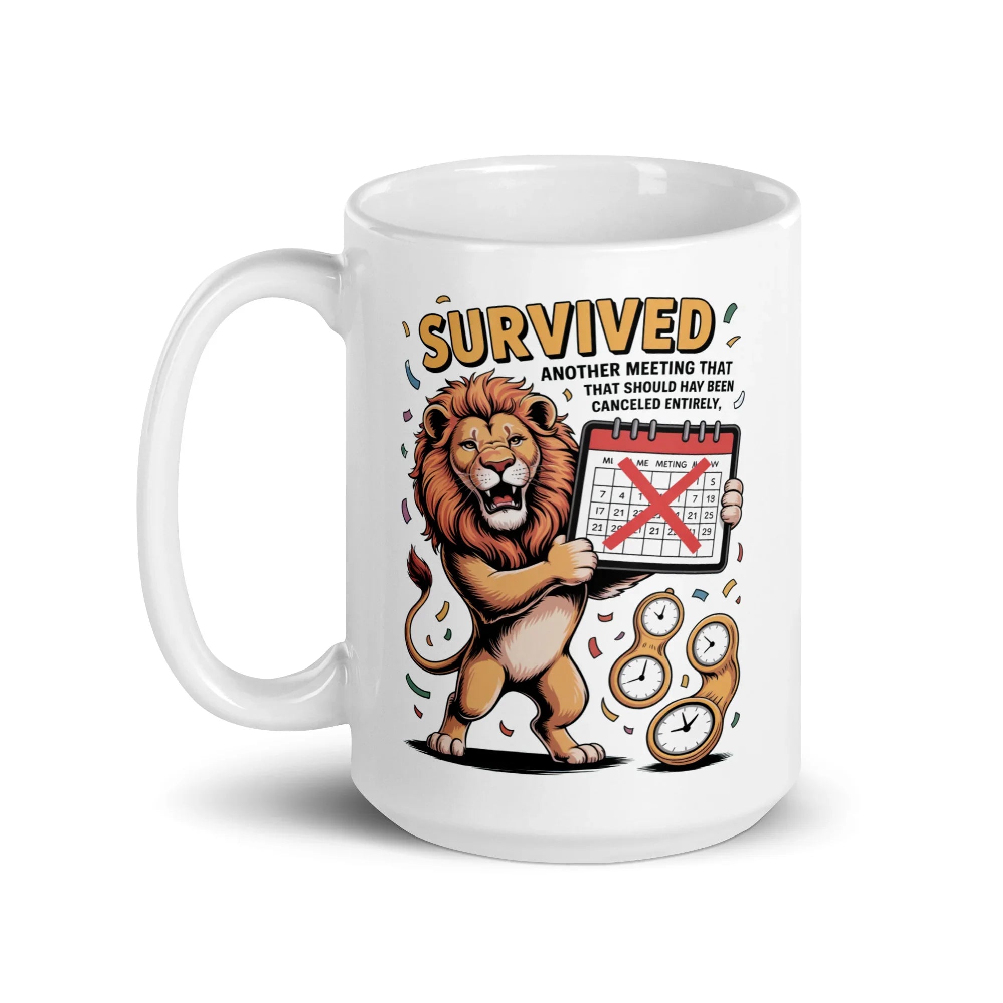 Survived Meeting Lion Mug - Briadanna