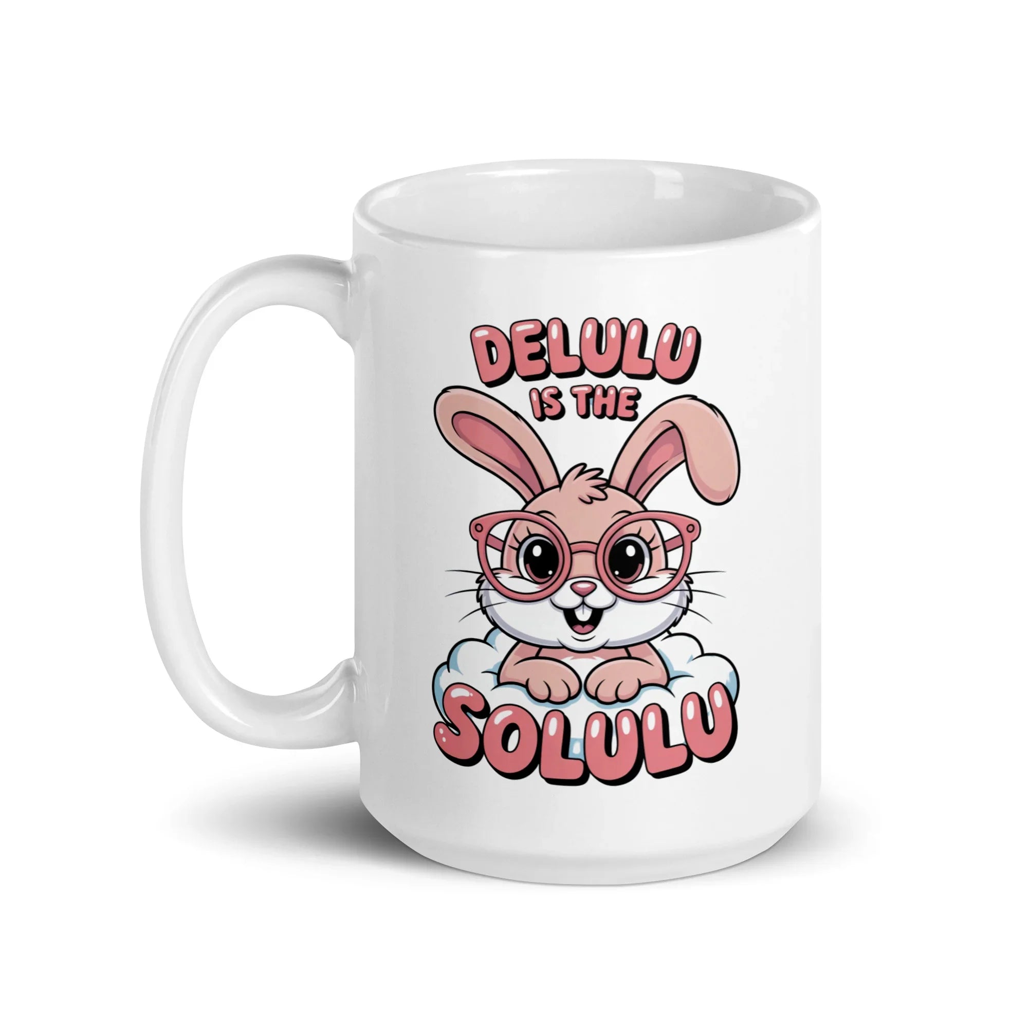 Cute Bunny Delulu Mug - Briadanna