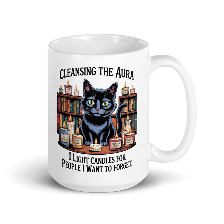 Cleansing Aura Cat Ceramic Mug - Briadanna