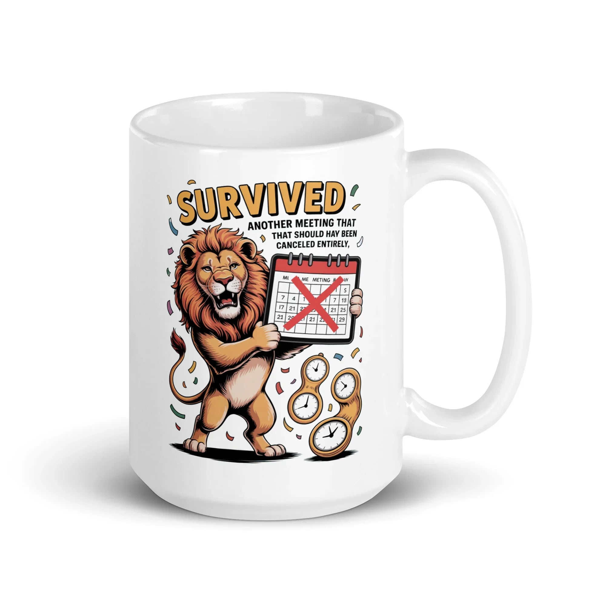 Survived Meeting Lion Mug - Briadanna