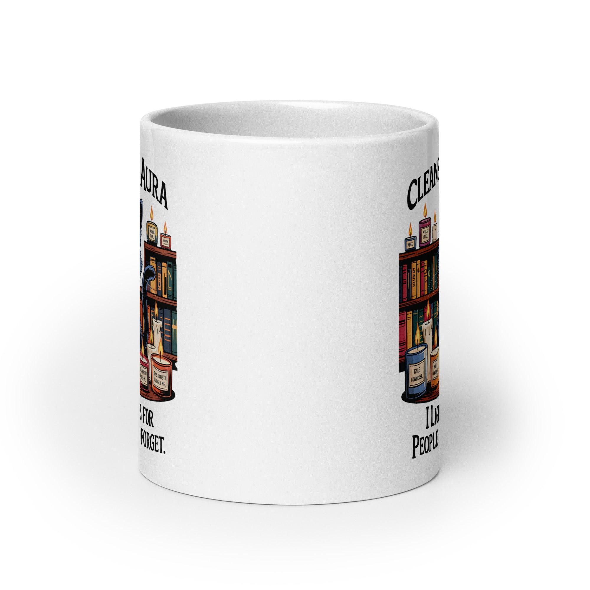 Cleansing Aura Cat Ceramic Mug - Briadanna