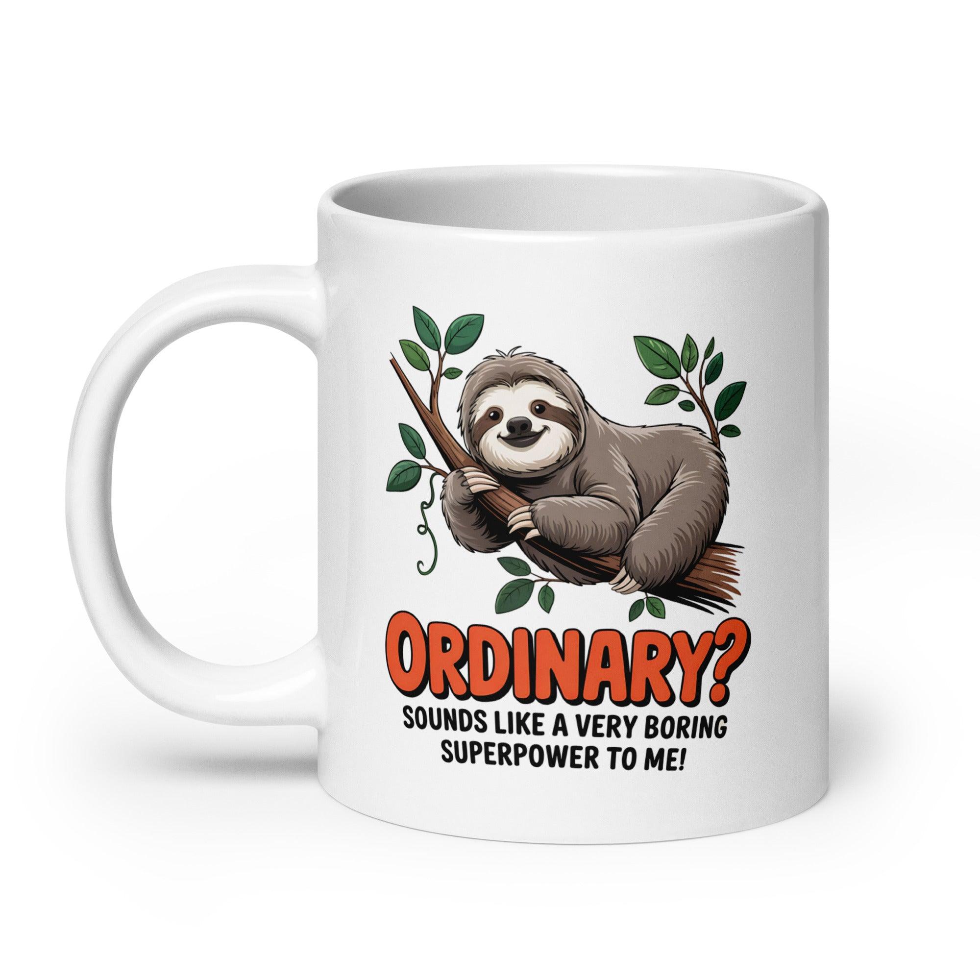Funny Sloth Ceramic Mug - Briadanna