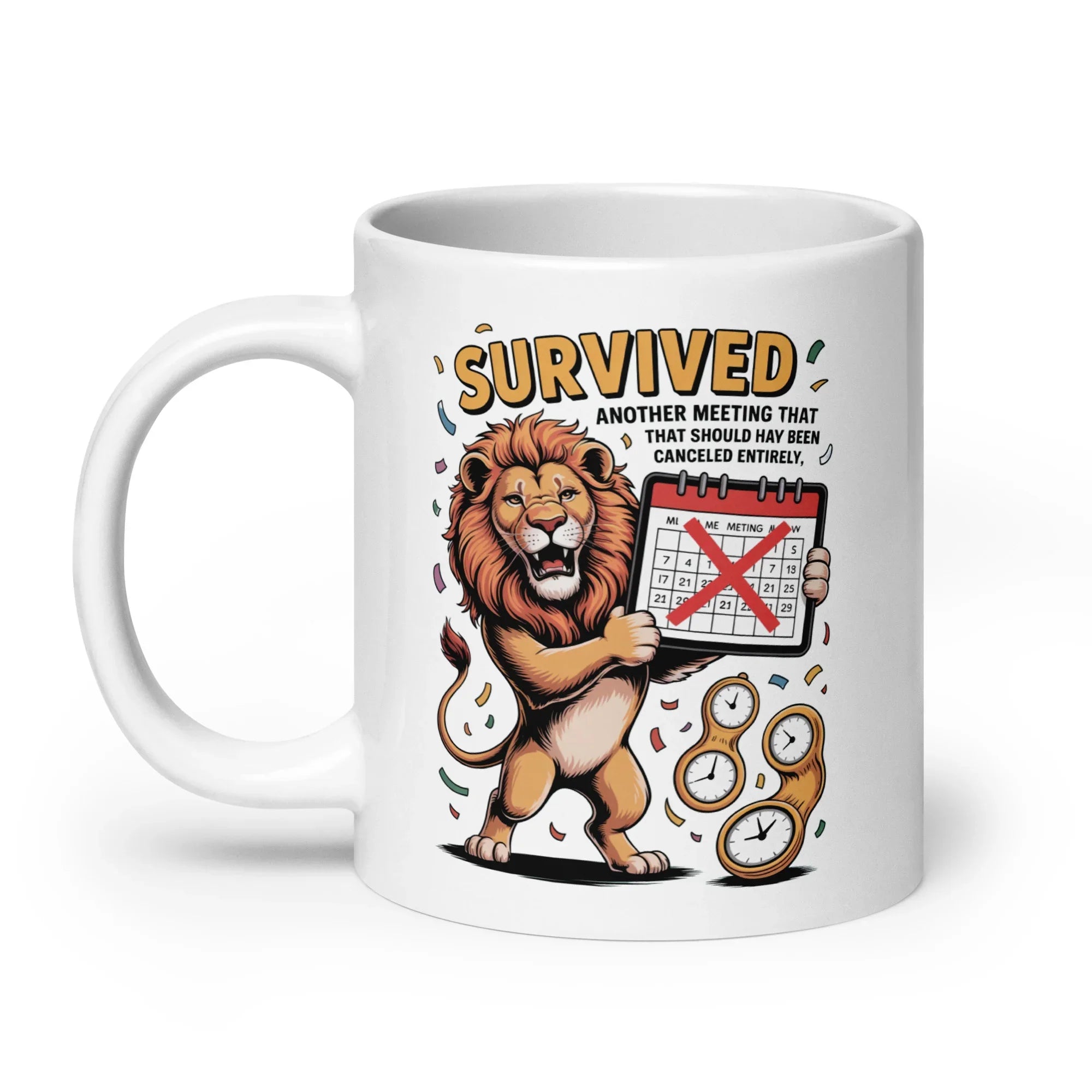 Survived Meeting Lion Mug - Briadanna