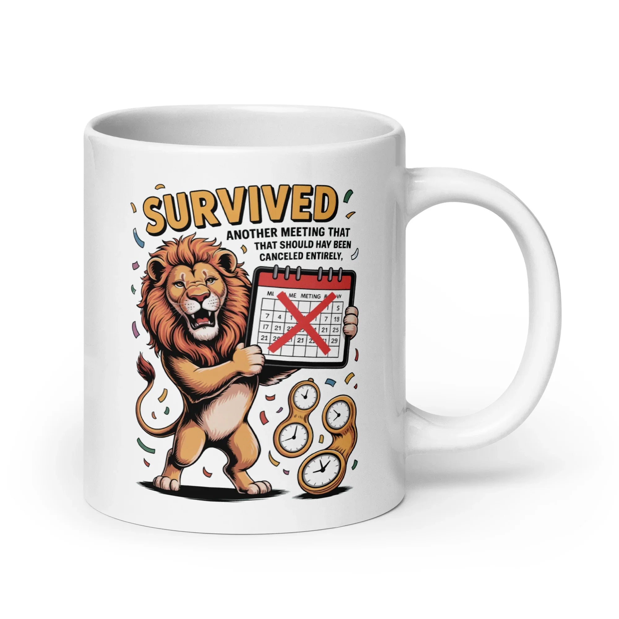 Survived Meeting Lion Mug - Briadanna
