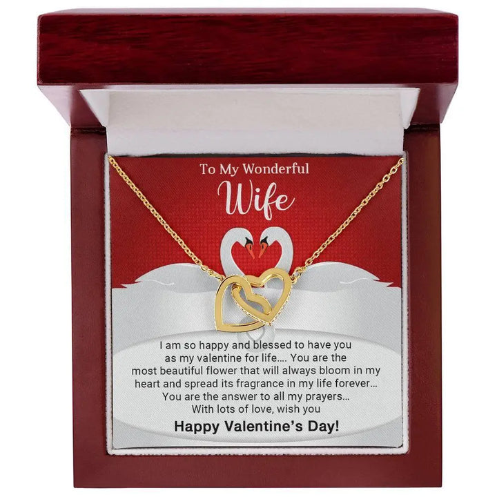 Wife's Interlocking Hearts Necklace - Briadanna