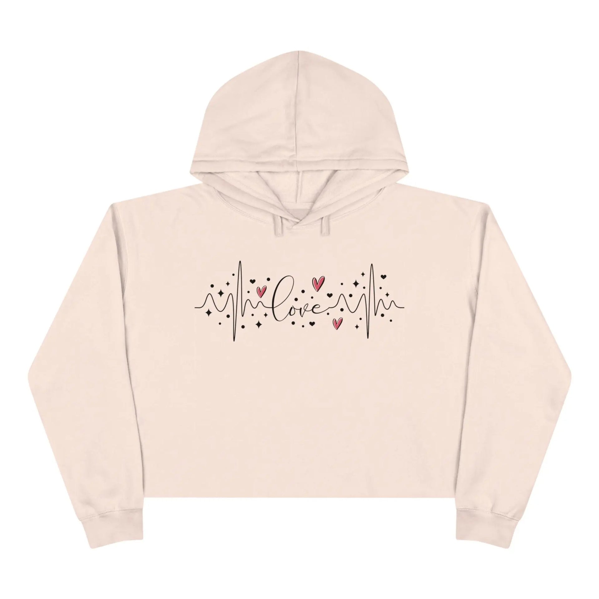 Women Love Crop Hoodie - Briadanna