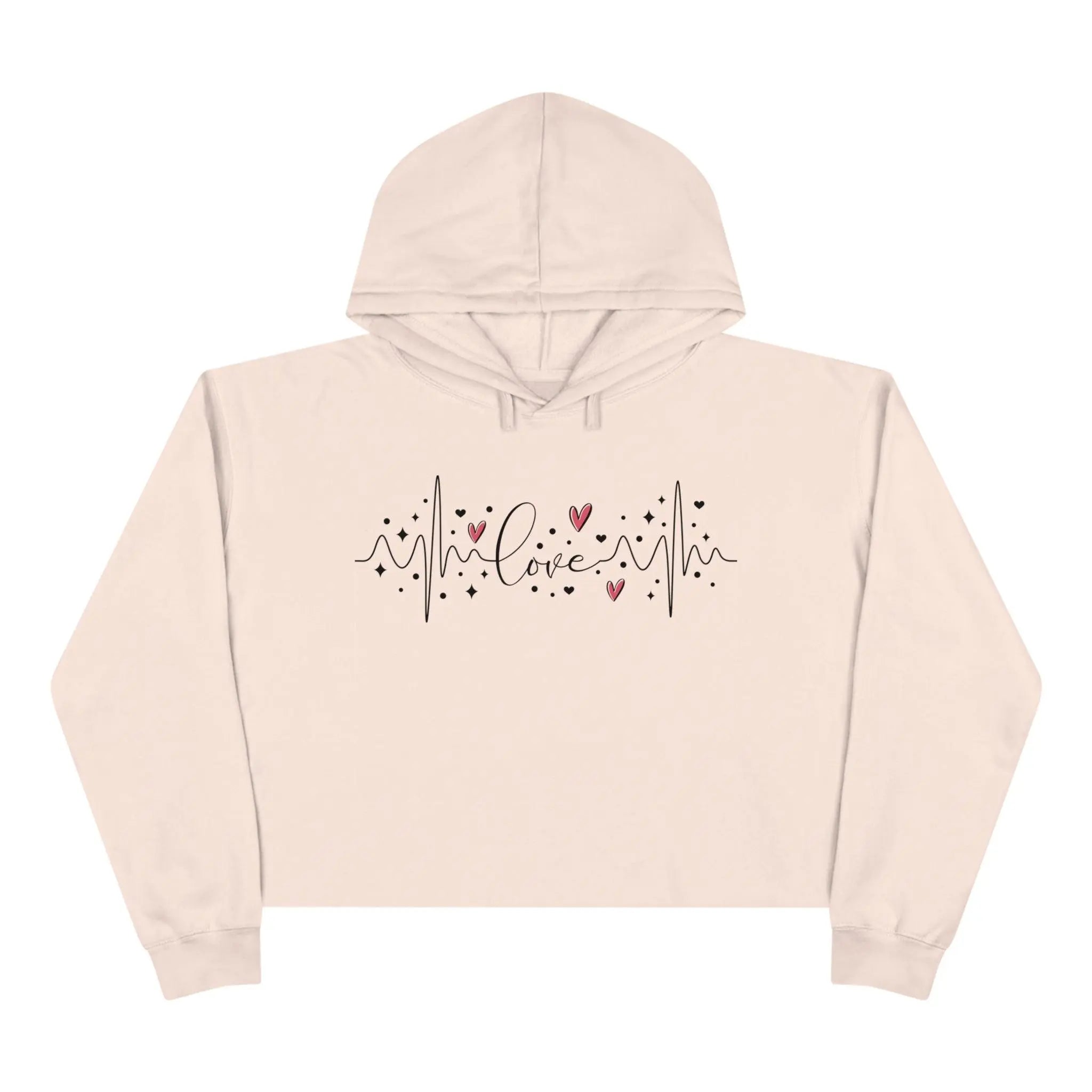 Women Love Crop Hoodie - Briadanna