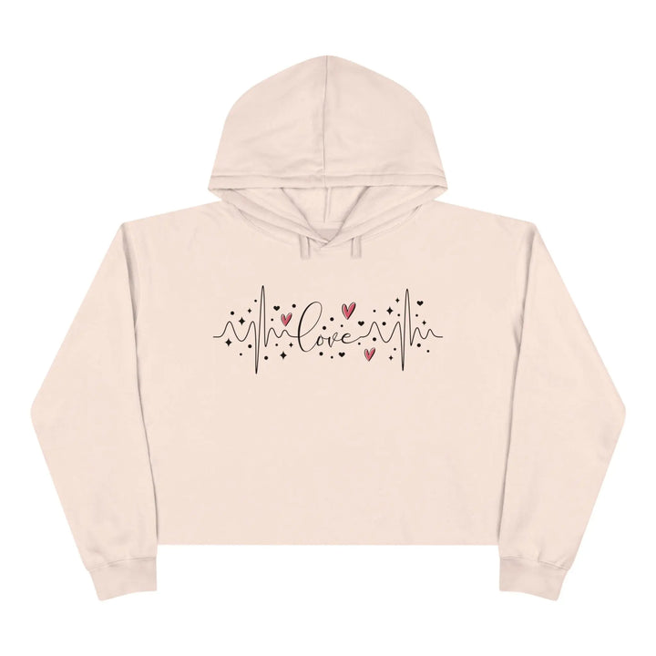 Women Love Crop Hoodie - Briadanna