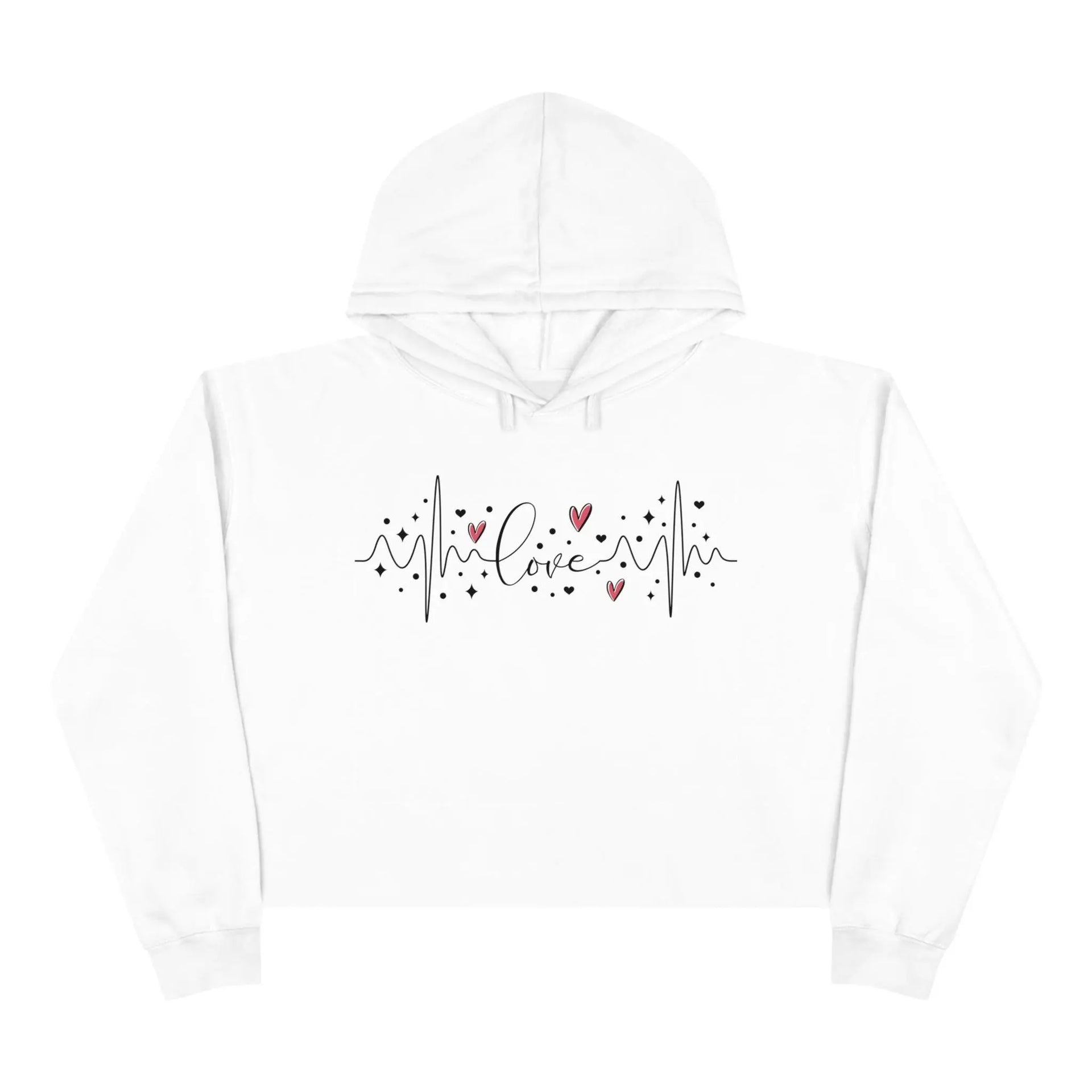 Women Love Crop Hoodie - Briadanna