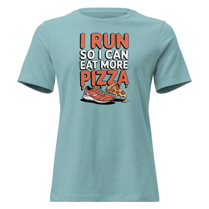 Funny Run Eat Pizza Women's Tee - Briadanna