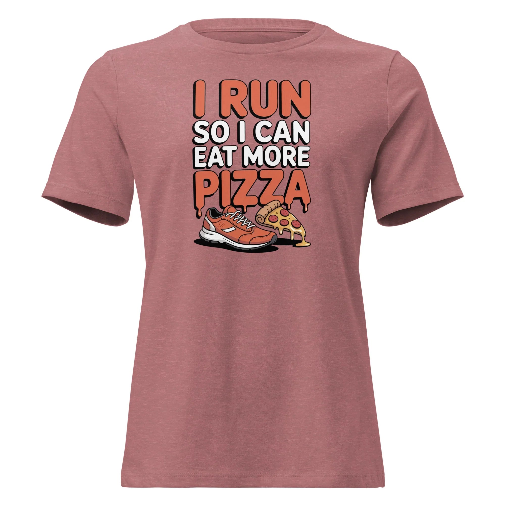 Funny Run Eat Pizza Women's Tee - Briadanna