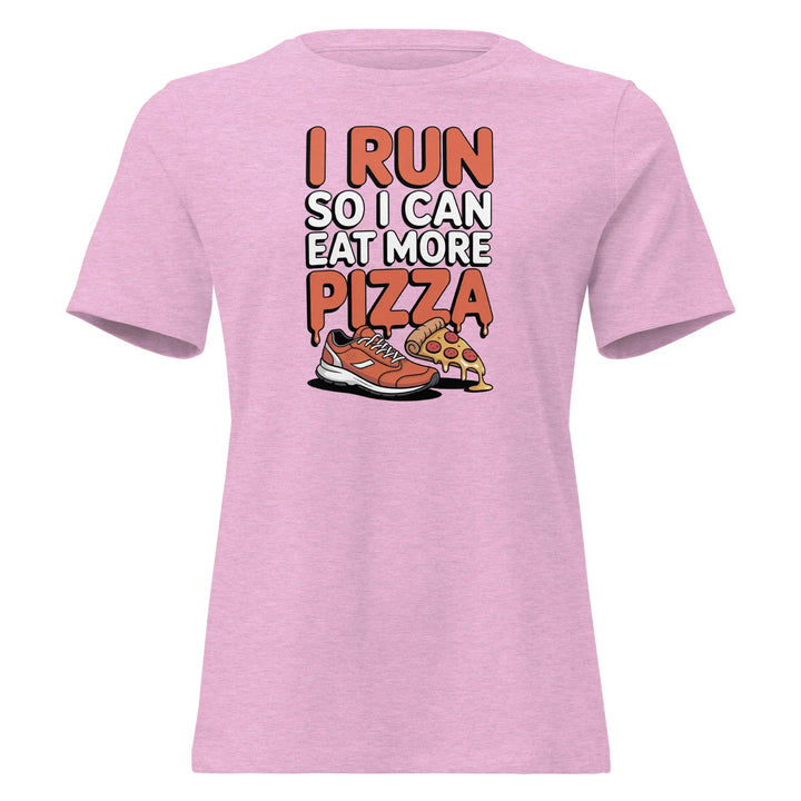 Funny Run Eat Pizza Women's Tee - Briadanna