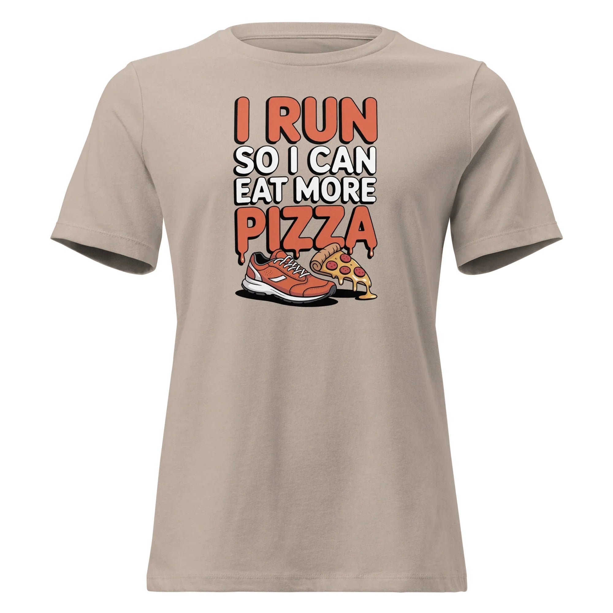 Funny Run Eat Pizza Women's Tee - Briadanna