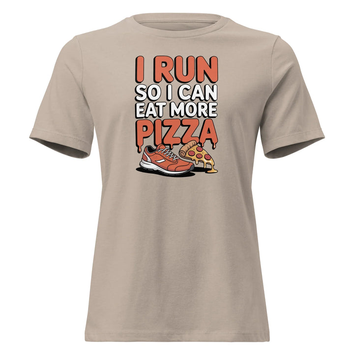 Funny Run Eat Pizza Women's Tee - Briadanna