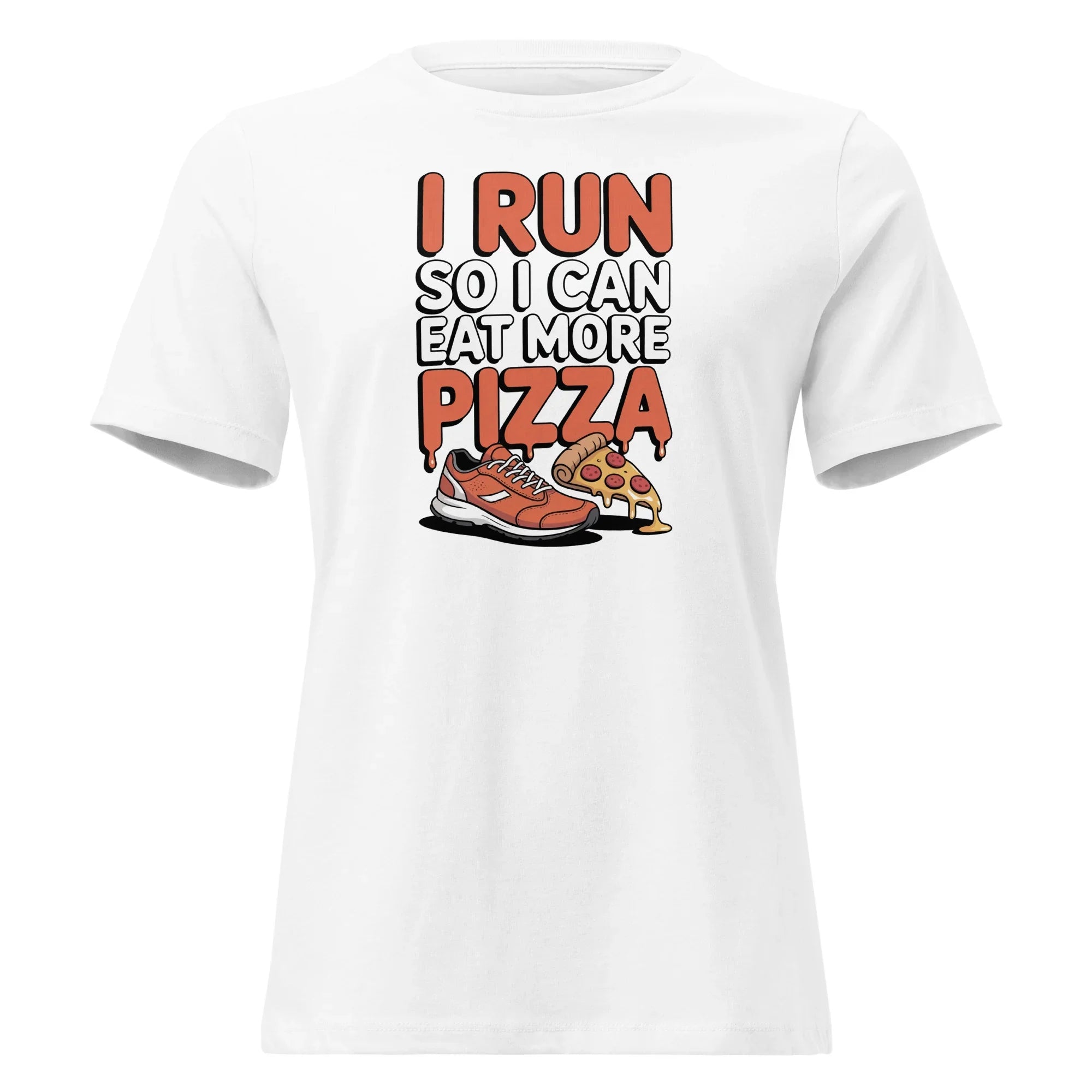 Funny Run Eat Pizza Women's Tee - Briadanna