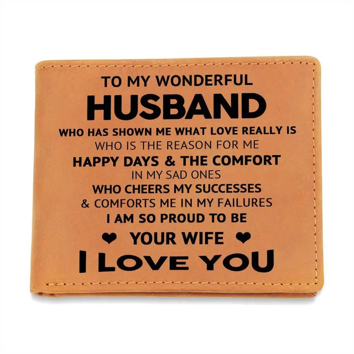 Wonderful Husband Leather Wallet - Briadanna