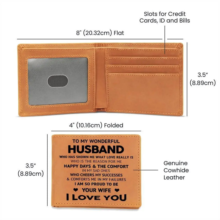 Wonderful Husband Leather Wallet - Briadanna