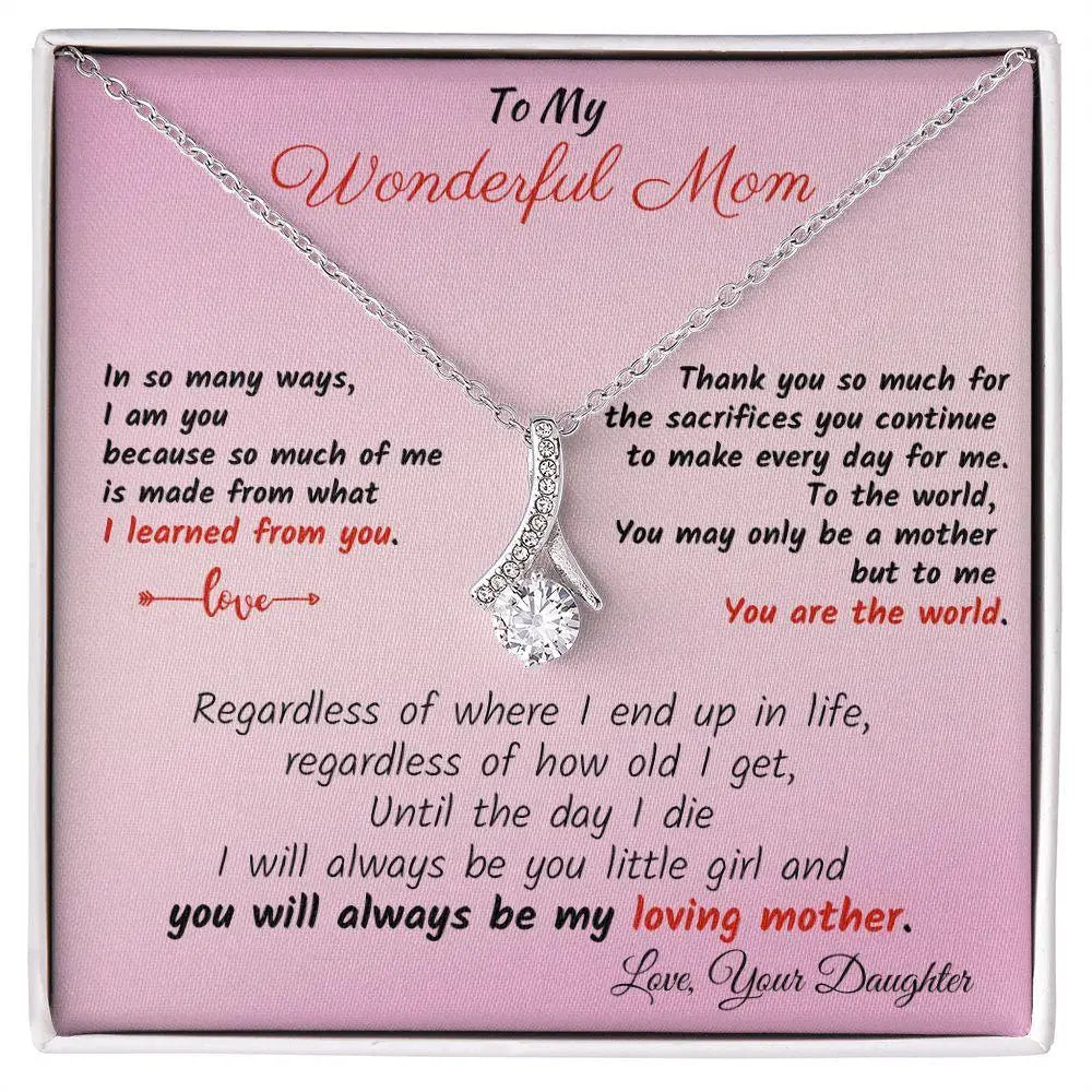 Wonderful Mom Alluring Necklace - Pink - Briadanna