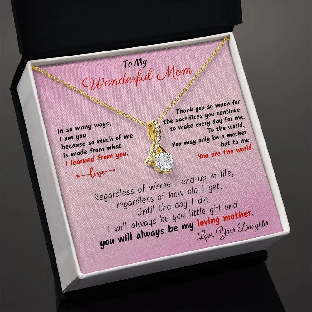 Wonderful Mom Alluring Necklace - Pink - Briadanna