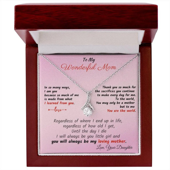 Wonderful Mom Alluring Necklace - Pink - Briadanna