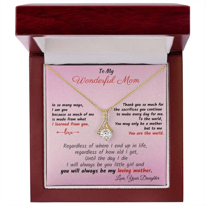 Wonderful Mom Alluring Necklace - Pink - Briadanna